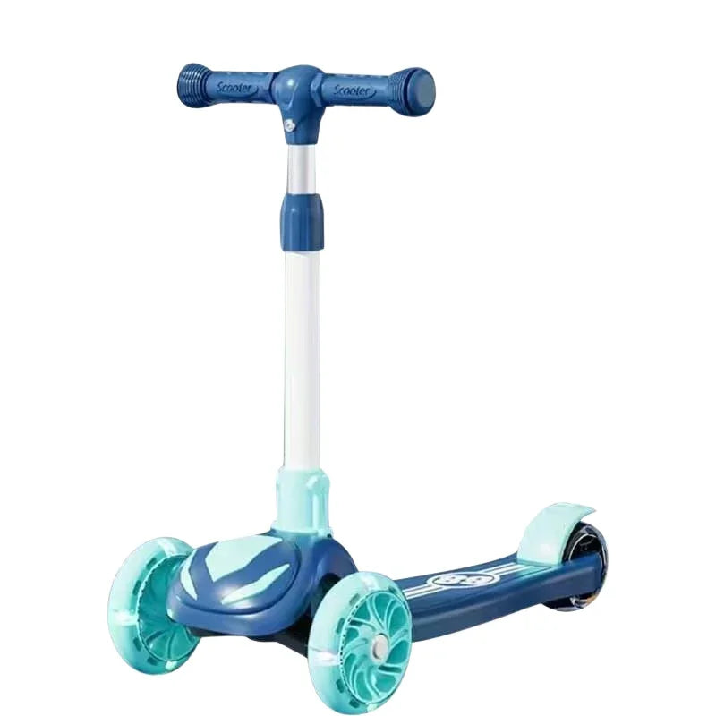Kids Wheel Scooter  Adjustable Height LED Wheels  Smooth Ride for Boys  Girls