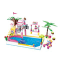 Fun Pool Party Building Block Set COGO Girls Series