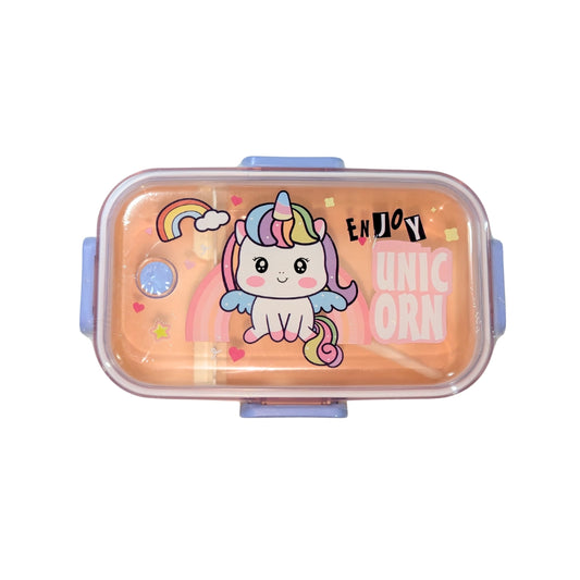 Magical Unicorn Pink Lunch Box – Perfect for School & Picnics (2570)