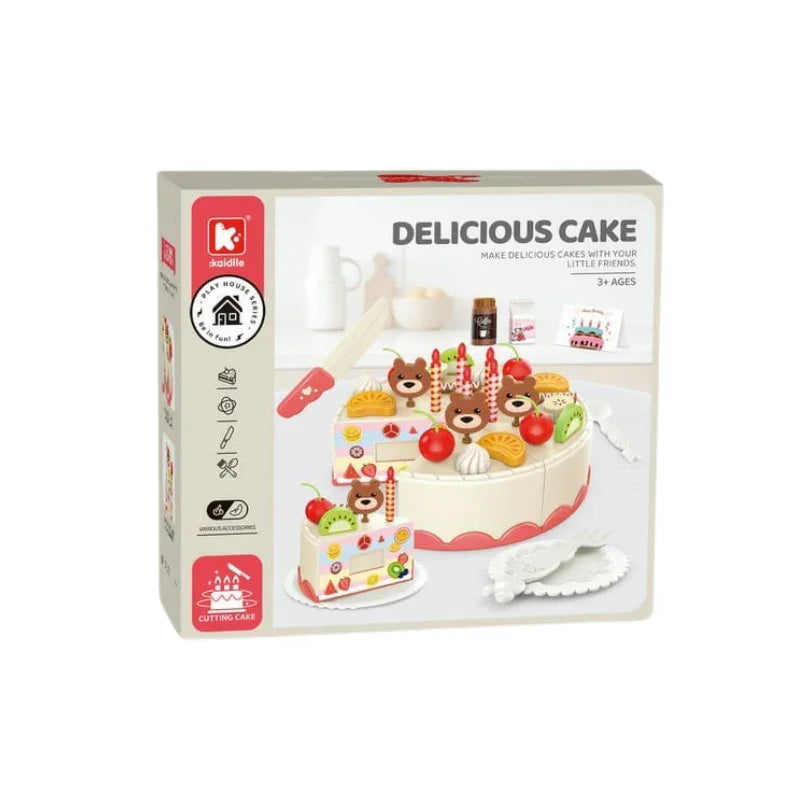 Kids Cake Making Toy Play Set Fun Baking Kit (17.5×6.5×16 cm)