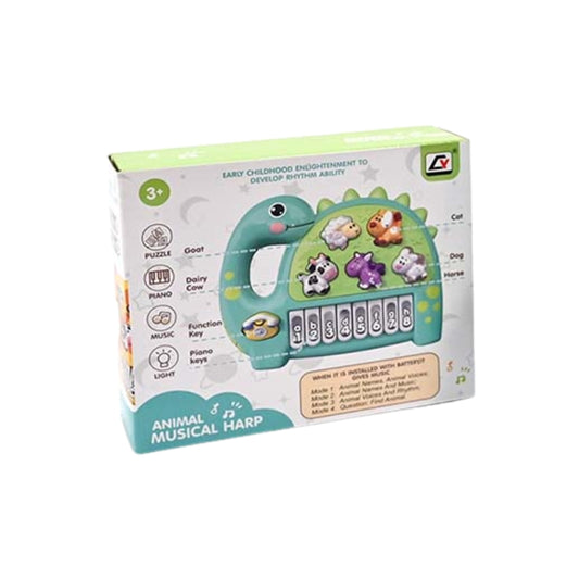 Kids Cute Dino Style Musical Piano Fun Learning & Music Play Toy