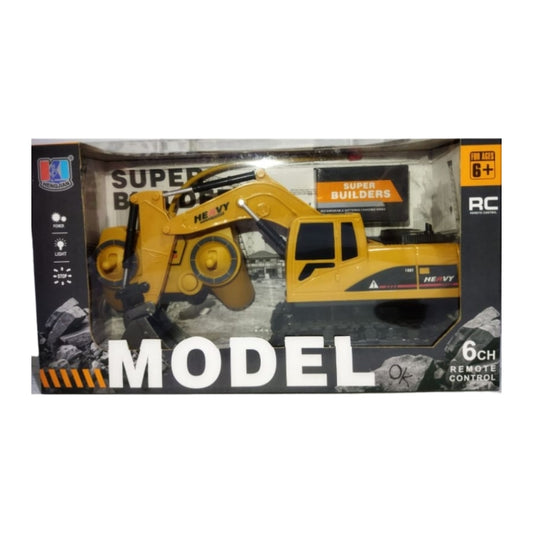 Power Builder 6-Channel RC Excavator Heavy Duty Construction Toy (Deal)
