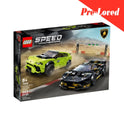 LEGO Speed Champions Lamborghini Urus ST-X and Lamborghini Huracan Super Trofeo EVO 76899 Building Kit (Without Box)