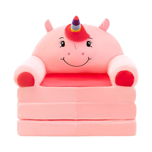 Cute Unicorn Kids Sofa Chair Soft, Foldable & Comfy Seating