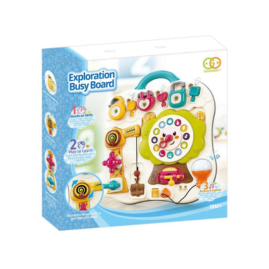 Exploration Busy Board Interactive Learning Activity Board for Toddlers