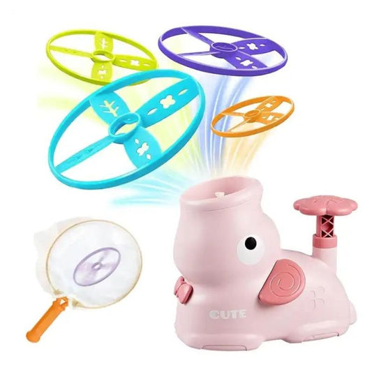Catching Games Flying Disc Launcher Toy for Kids