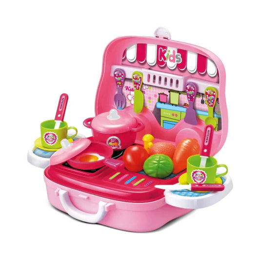 Kitchen Cook Littel Chef (26pcs) Portable Cooking Play Case