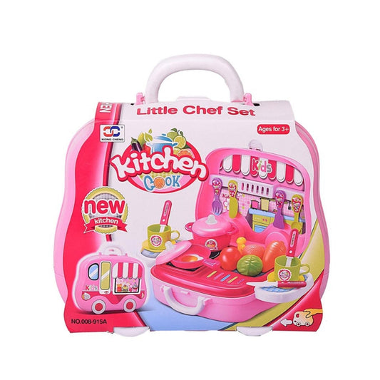 Kitchen Cook Littel Chef (26pcs) Portable Cooking Play Case