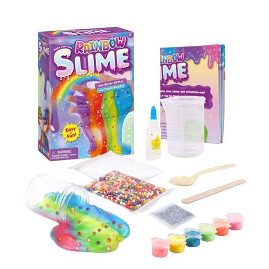 Make Your Own Rainbow Slime Set Colorful DIY Fun