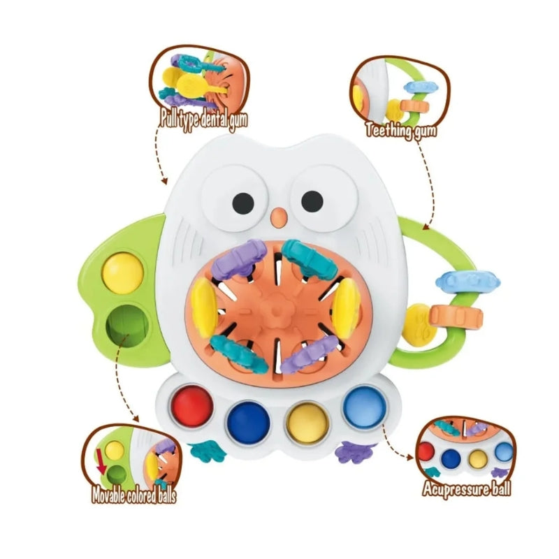 OWL Fun Squeeze & Pump Toy