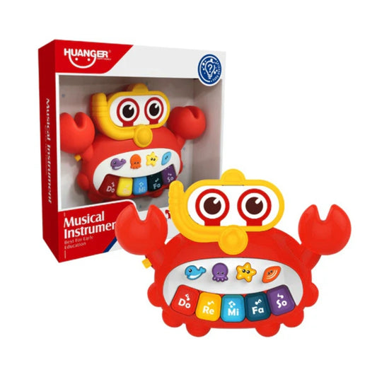 Huanger Musical Instrument Crab Fun Early Learning & Music Play Toy