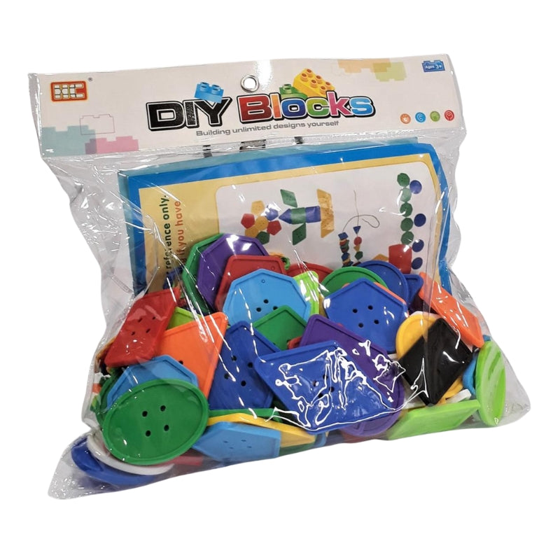 DIY Building Blocks Button Shape Creative Construction Set