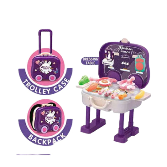 Kitchen Set Briefcase Shape 25-Piece Play Set for Kids