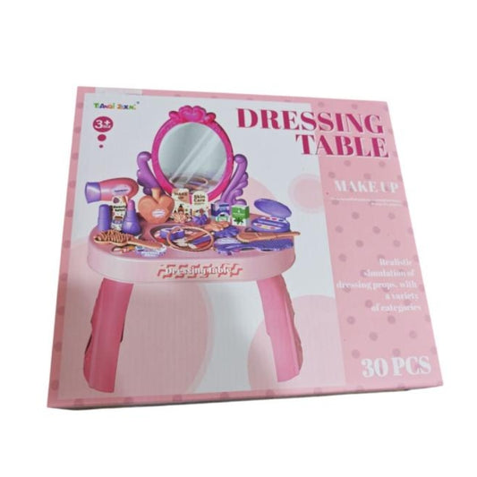 Dressing Table & Makeup Set 30 Piece Play Set for Kids