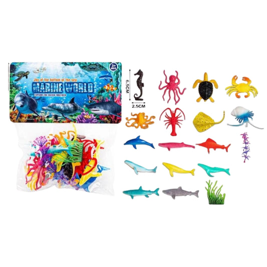 Sea Animals Marine World Toy Set Fun & Educational Ocean Play for Kids