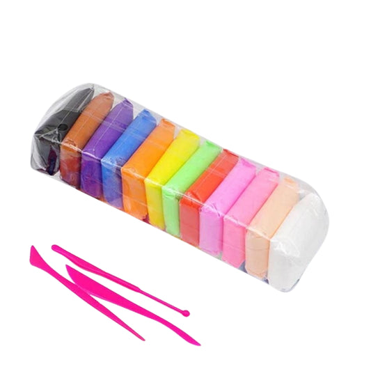 Super Light Clay Set 12 Pcs Colorful Creative Modeling Clay