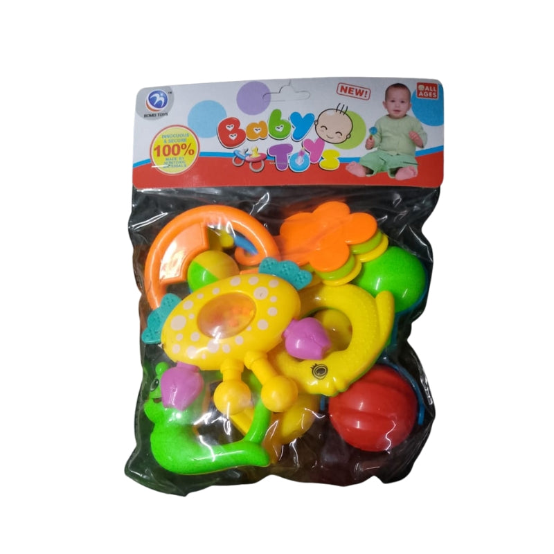 Baby Rattle Set Colorful Musical Fun for Infants (Model #BM8007)