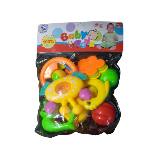 Baby Rattle Set Colorful Musical Fun for Infants (Model #BM8007)