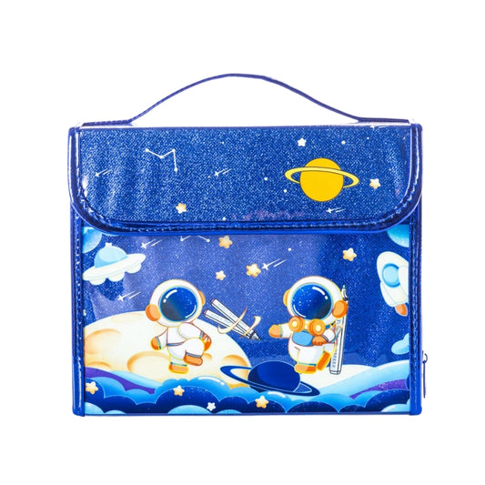 Eazy Kids Art Supplies Set Space Themed Carrying Case (82-Piece Creative Kit)