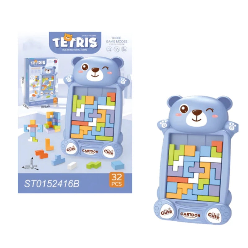Multifunctional Bear Tetris Game Fun Puzzle & Brain Learning Toy