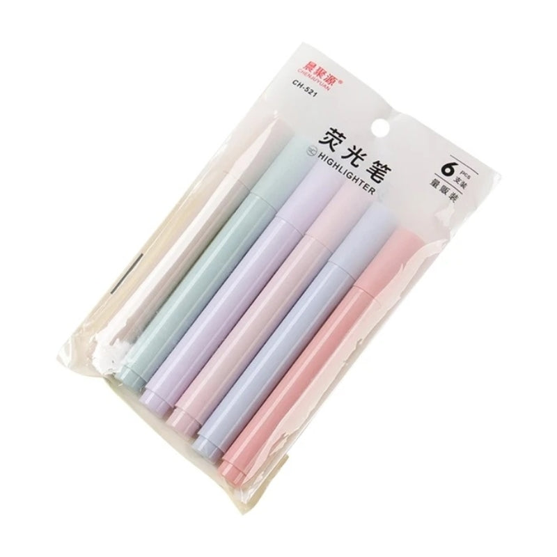 Highlighter Pen Set (Pack of 6) Model #CH-521