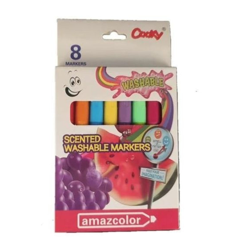 Scented 8-Color Washable Markers Fun & Safe (Model #SWM-018)