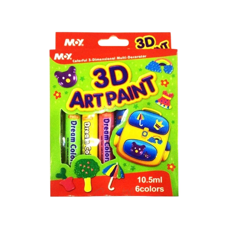 3D Art Paint 6 Vibrant Colors (Model #MY-803)