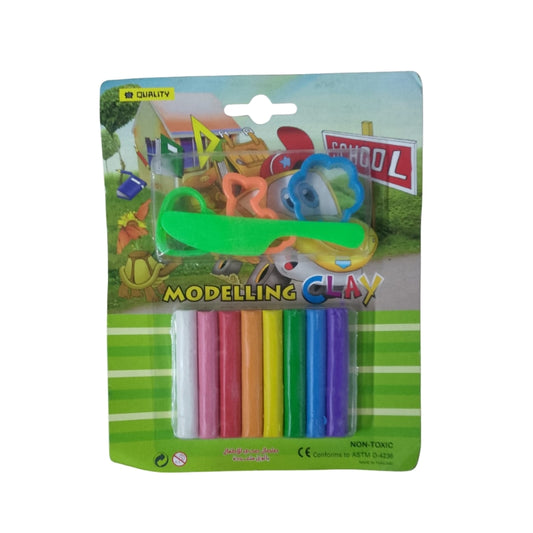 Modelling Clay 8-Color Set with Moulds Fun & Creative (Model #D-4236)