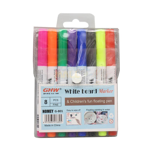 Whiteboard Marker Set 8 Colors (Model #G-801)