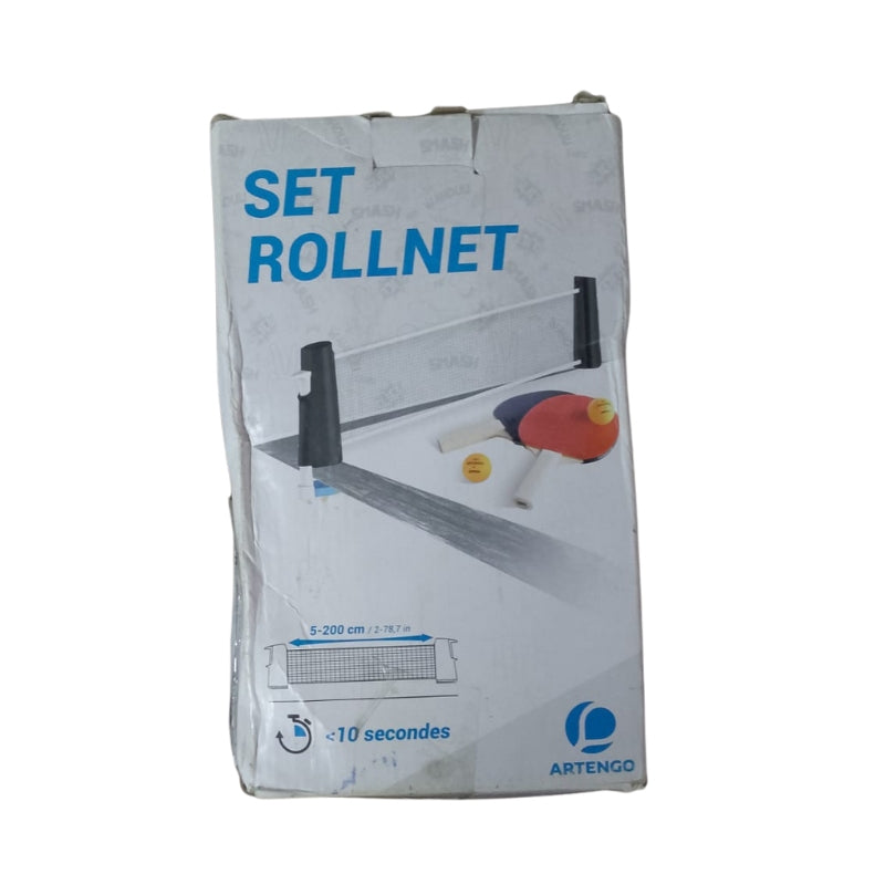 Portable Table Tennis Roll Net Set Quick Setup & Adjustable Fit
