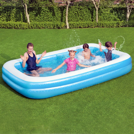 Bestway Rectangular Family Inflatable Pool 10' x 6' x 18" (54150)