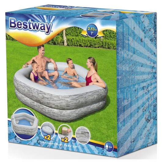 Bestway TruPrint Inflatable Pool 7' x 6'9" x 21" (54423)