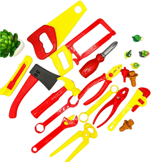 PlayPals Kids Tool Set Toy Plastic Hardware Construction & Repair Play Kit