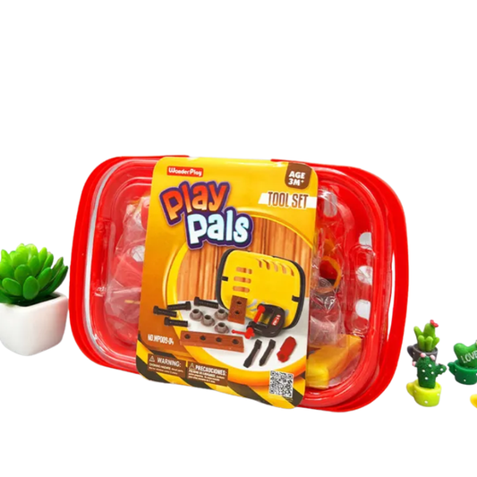 PlayPals Kids Tool Set Toy Plastic Hardware Construction & Repair Play Kit