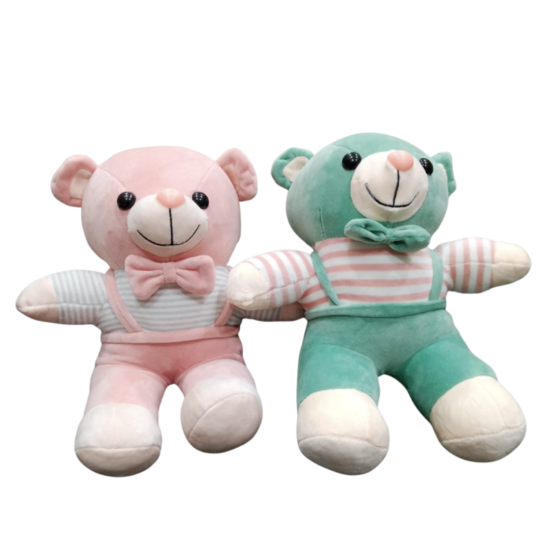 Cute Teddy Bear Plush Toys Pair – Soft Stuffed (Assorted)