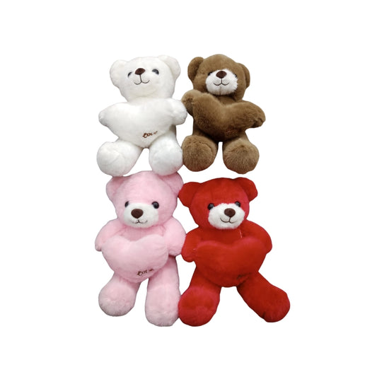 Cute Plush Teddy Bear with Love Heart – Soft Stuffed Animal Gift