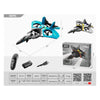 4DRC 4D-V17 STNRL Raptor Remote Control Quadcopter Drone Jet Toy