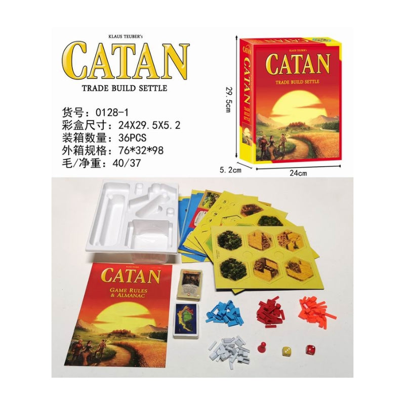 Catan Board Game Trade Build Settle Strategy Family Game