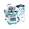 Kids Doctor Medical Trolley Cart Playset with Lights and Sounds