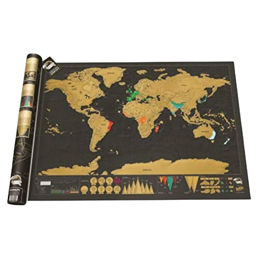 Scratch Off World Map Poster Edition with Tube Packaging