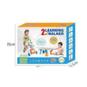 2 in 1 Baby Learning Walker and Activity Table with Light and Music