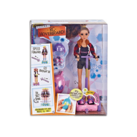 Remote Control Hoverboard Fashion Doll Toy with Lights