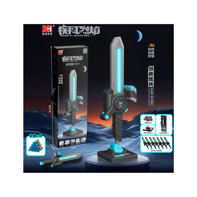 XH Swift Launcher LED Cyber Sword & Soft Dart Blaster Toy