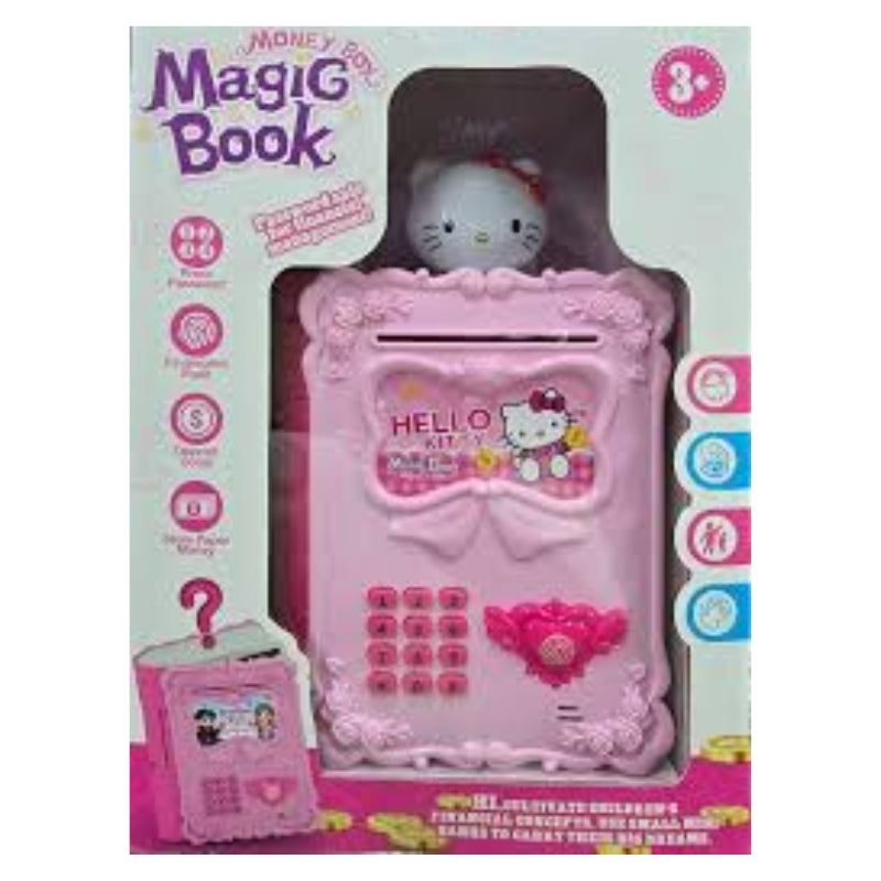 Hello Kitty Magic Book Electronic Piggy Bank & Money Safe Box – Brand New