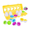 Color & Shape Matching Smart Eggs Toy Set in Yellow Carton – Brand New Montessori Educational Game