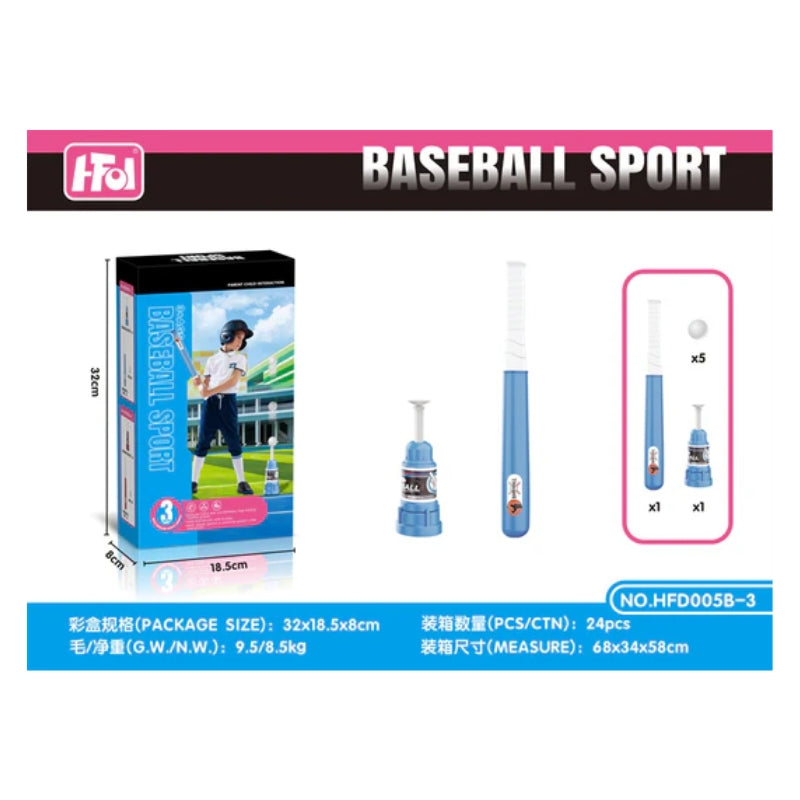 Kids Automatic Pop-Up Baseball Pitching Machine & Bat Sport Set – Brand New Outdoor T-Ball Launcher