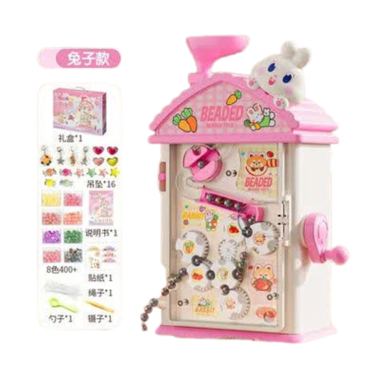 DIY Automatic Bead Threading Jewelry Maker Machine (Bunny House Edition) – Brand New Kids Bracelet Craft Kit