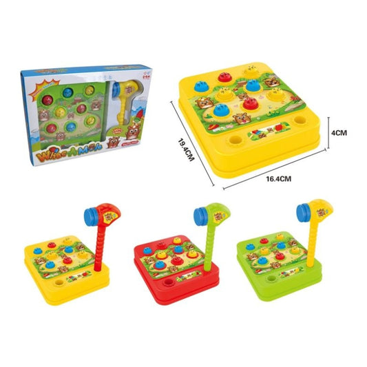 Classic Whack-A-Mole Arcade Game Toy with Squeaking Hammer – Brand New Kids Interactive Pounding Set