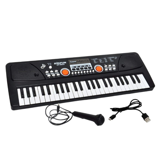 Bigfun 49-Key Electronic Piano Keyboard with Microphone – Brand New Portable Digital Music Instrument Toy for Kids
