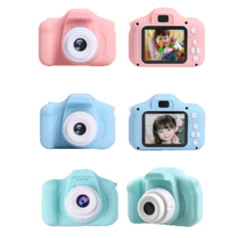 Mini Digital Camera Toy for Kids – Brand New Portable HD Rechargeable Video Camera with LCD Screen (Pink, Blue, Mint Green)